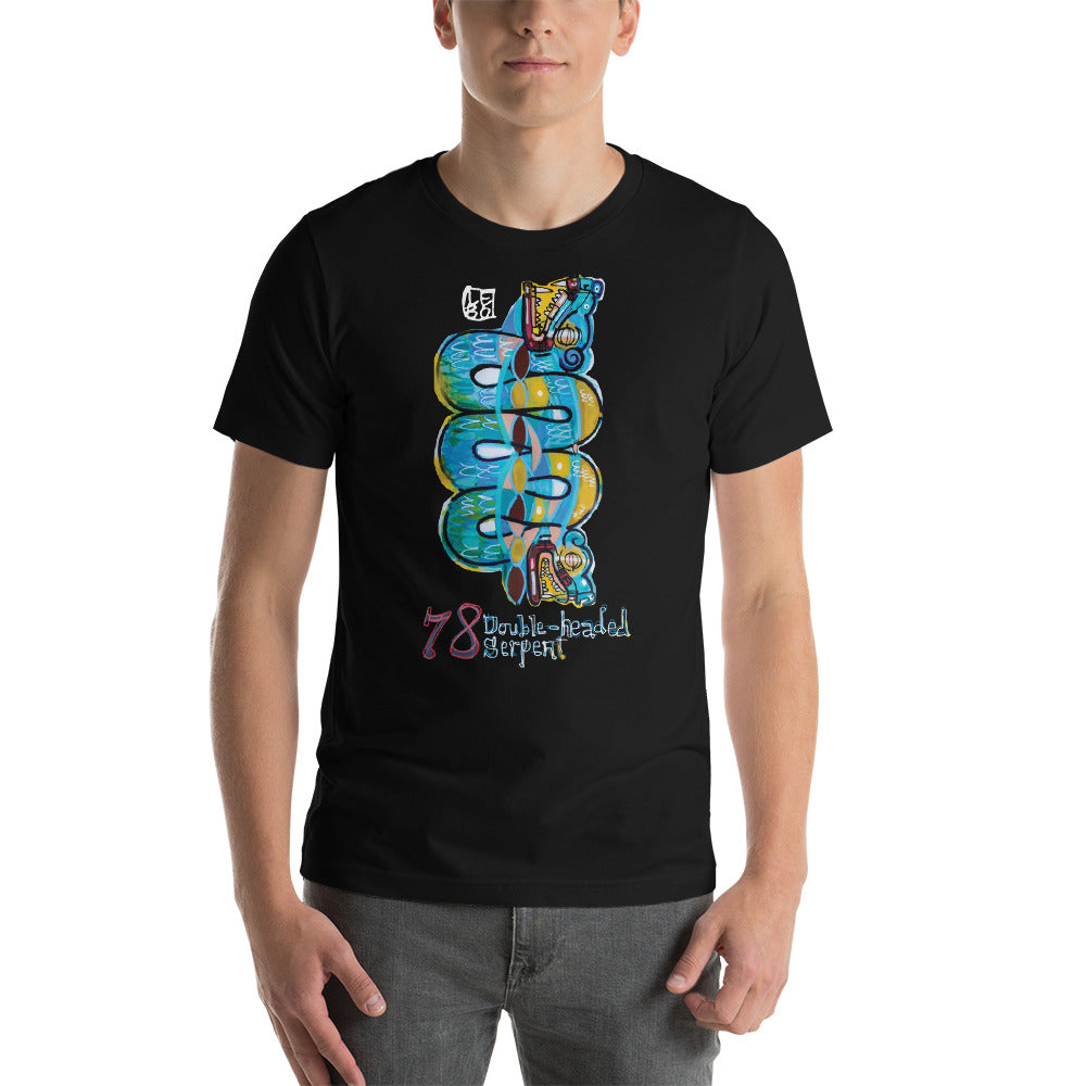 Double Headed Serpent – Lebo Unisex Short Sleeve T-Shirt